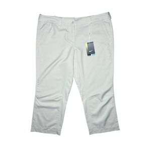Nike Golf Capri Pants Modern Rise Dri-FIT Women Size 14 Beige NWT